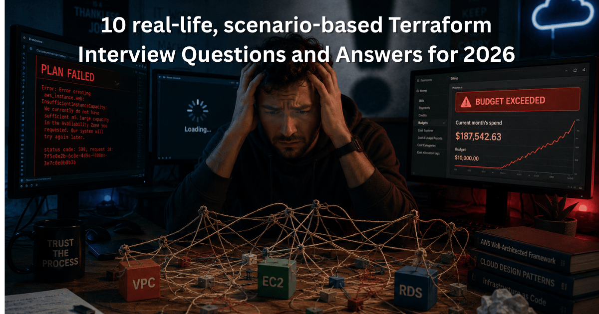 10 real-life, scenario-based Terraform Interview Questions and Answers for 2026